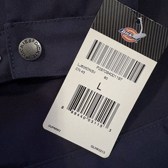 DICKIES Industrial Insulated Color Block Quilted Jacket Navy Men’s M LJ605 NWT - Picture 6 of 12